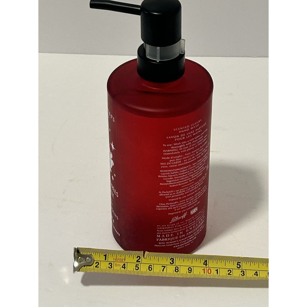 Pecksniff's Frosted Berries & Holly Hand Wash 16.9 oz Glass Bottle NEW Holiday - Picture 6 of 6